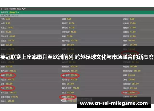 英冠联赛上座率攀升至欧洲前列 跨越足球文化与市场融合的新高度 英冠联赛上座率攀升至欧洲前列 跨越足球文化与市场融合的新高度